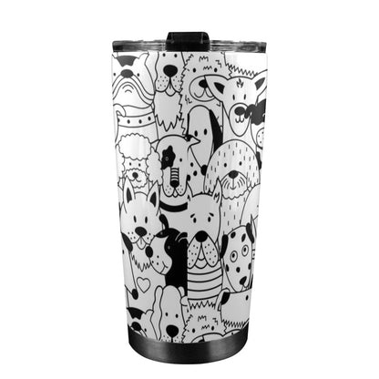 Black And White Dogs - 20oz Travel Mug / Tumbler