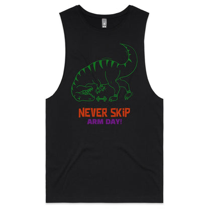 Never Skip Arm Day, T-Rex - Tank Top Tee