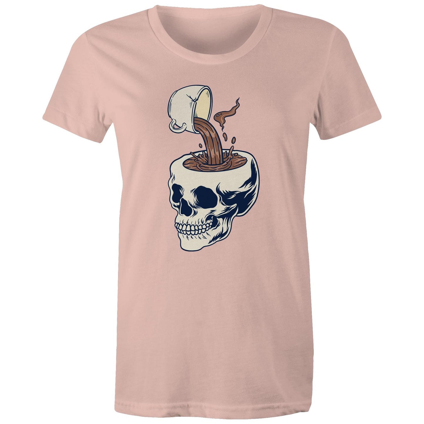 Coffee Skull - Womens T-shirt