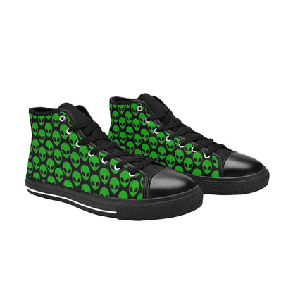 Aliens - Men's High Top Canvas Shoes