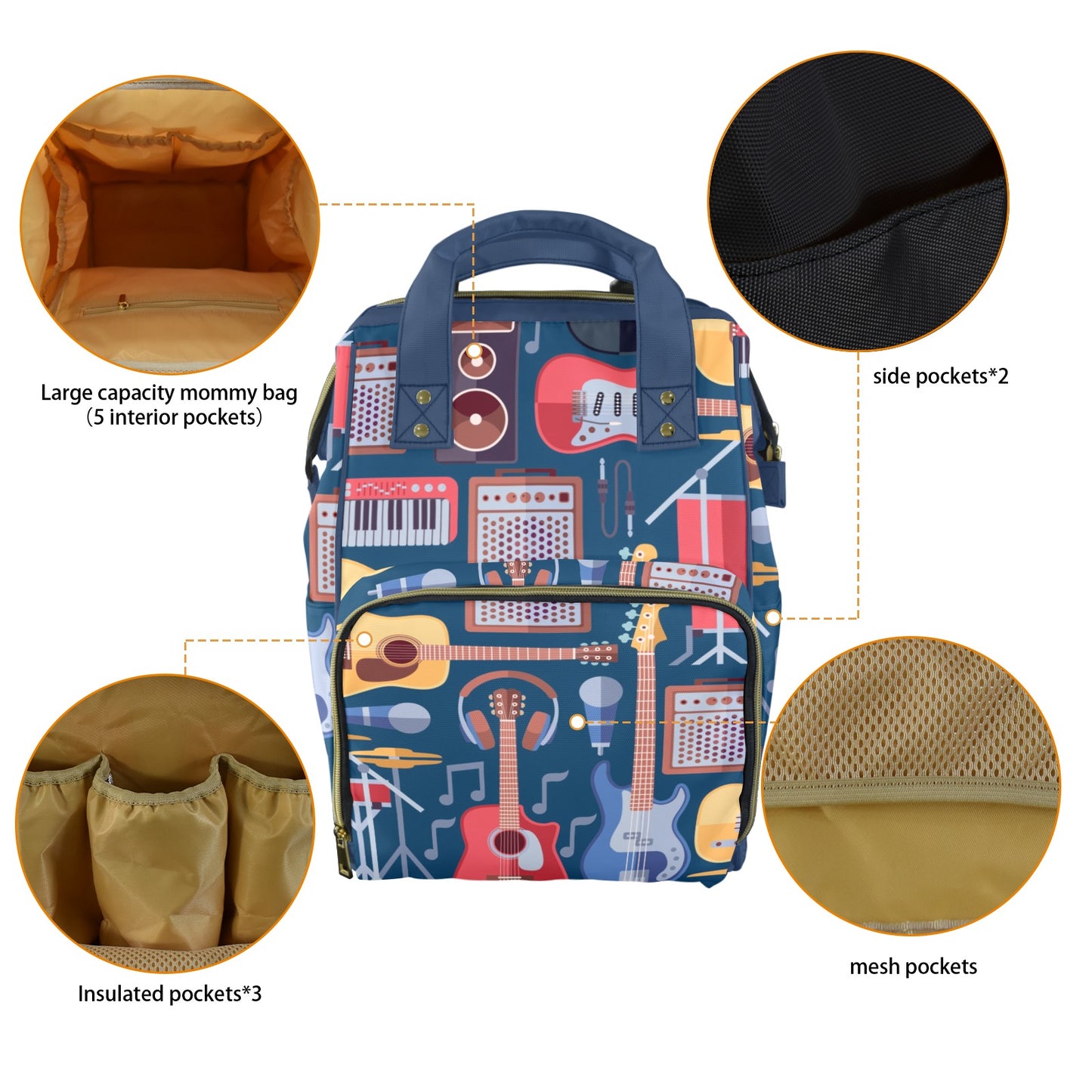 Music Instruments - Multifunction Backpack