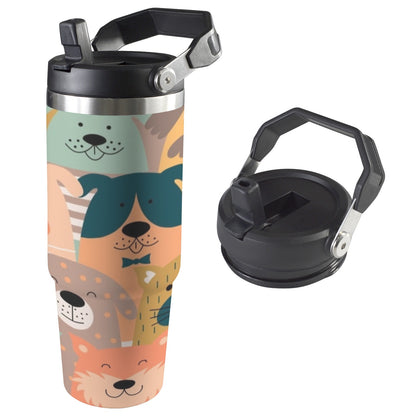 Lots Of Dogs - 30oz Tumbler with Top Handle