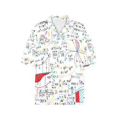 Colourful Maths Formulas White - Womens Hawaiian Shirt