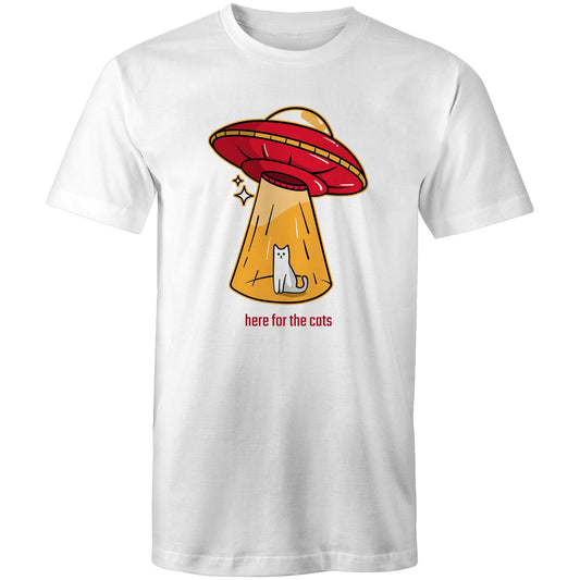 Here For The Cats, UFO - Mens T-Shirt