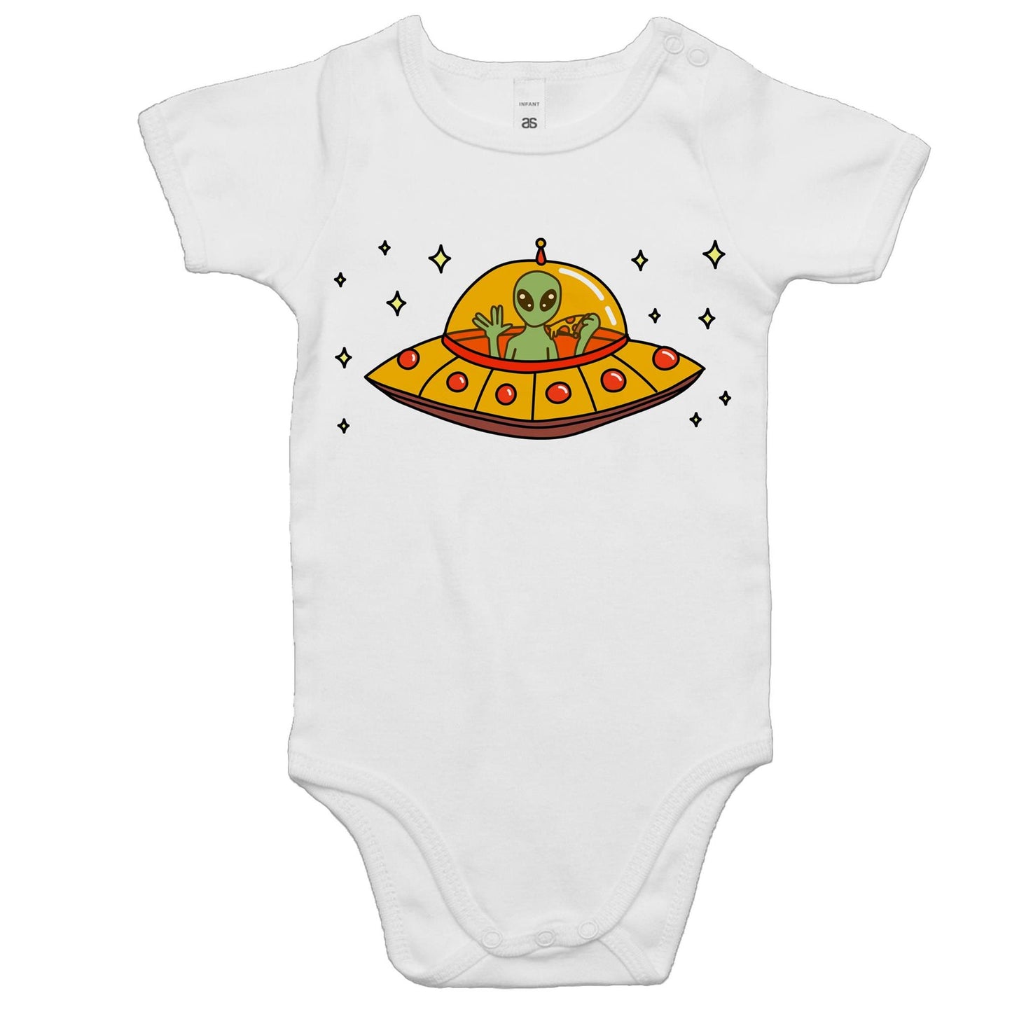 Alien Pizza - Baby Bodysuit