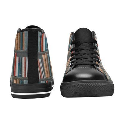 Books - Men's High Top Canvas Shoes