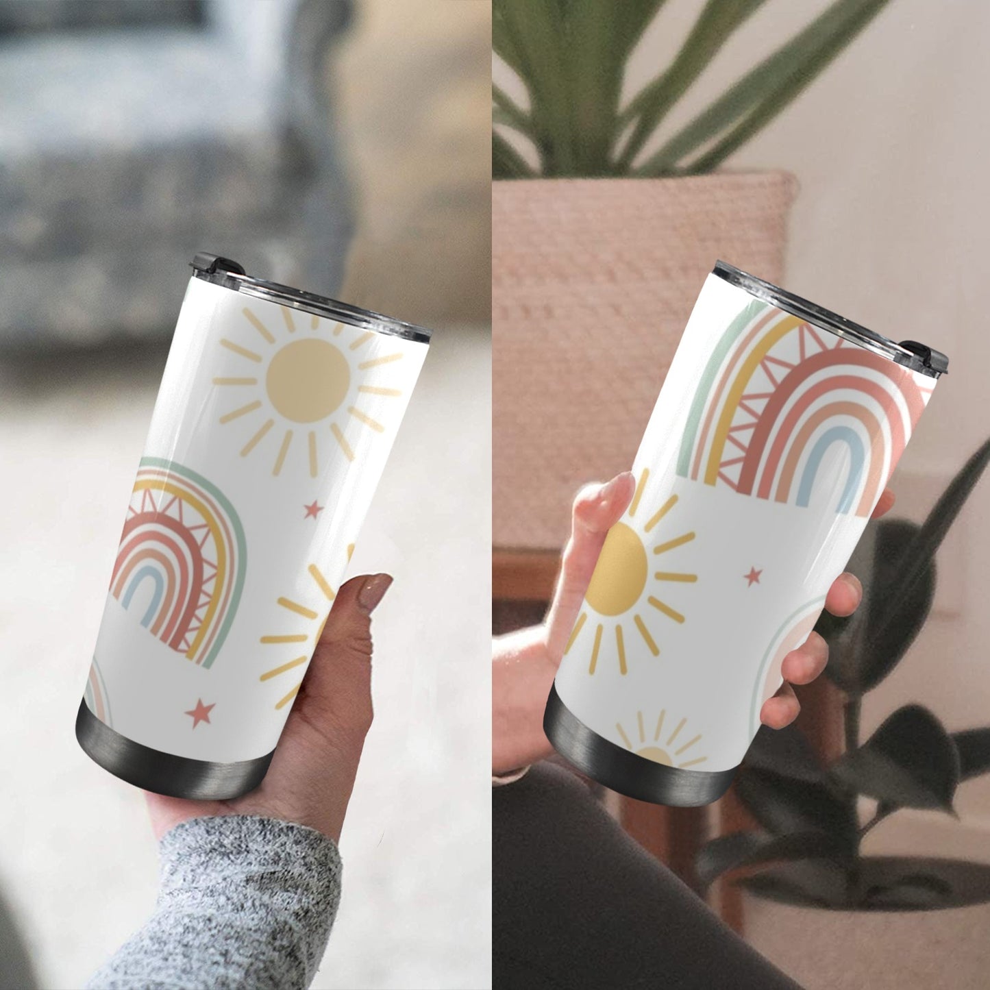 Pastel Rainbows - 20oz Travel Mug / Tumbler