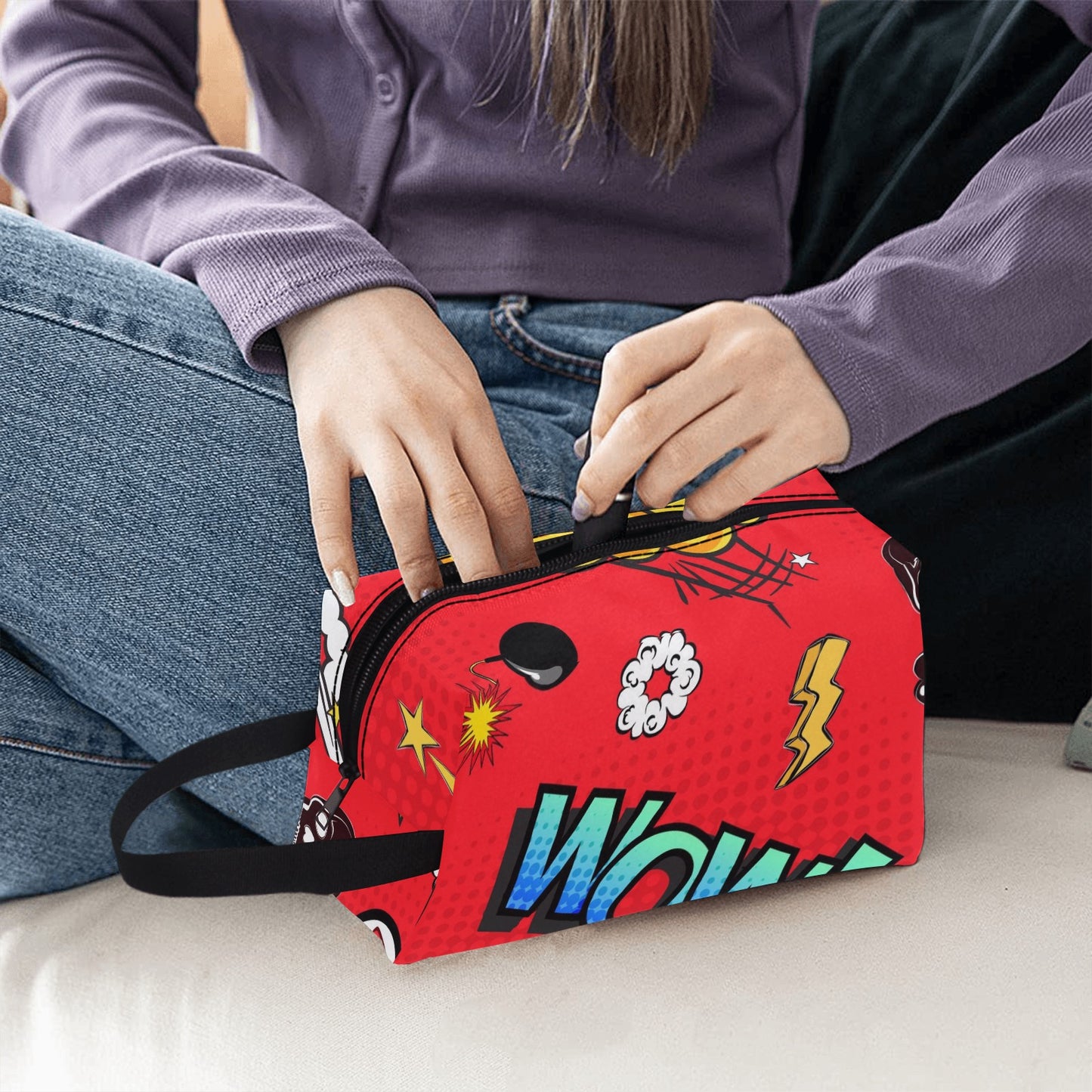 Comic Book Red - Wash Bag