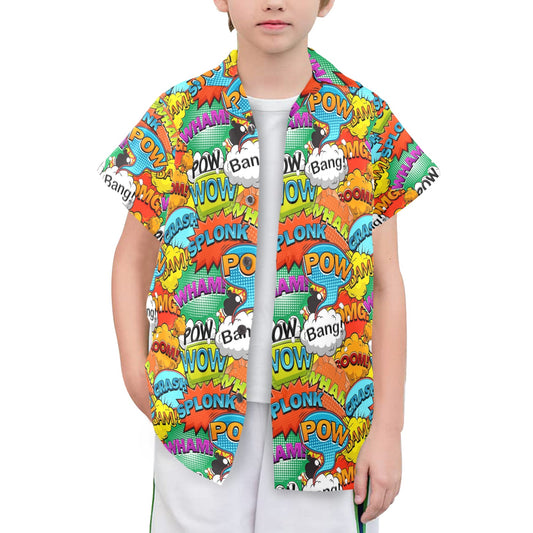 Comic Book 2 - Senior Boys Hawaiian Shirt