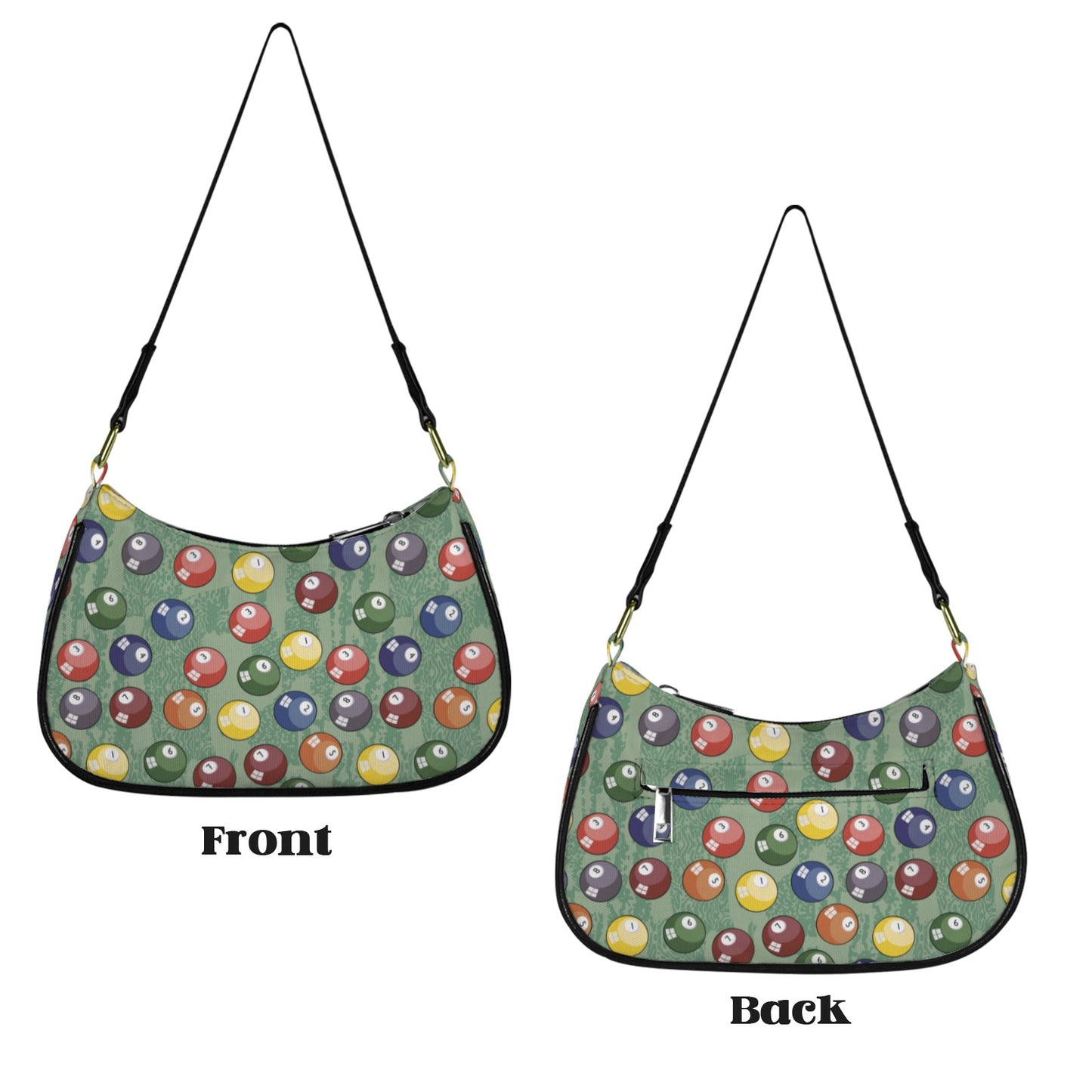 Pool Balls - Small Shoulder Bag