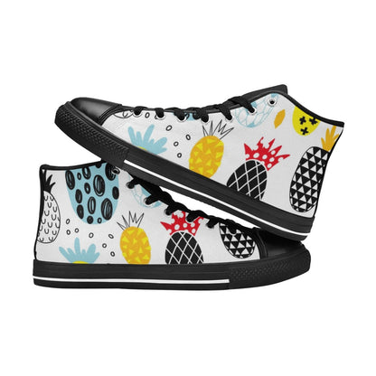 Crazy Pineapples - Men's High Top Canvas Shoes