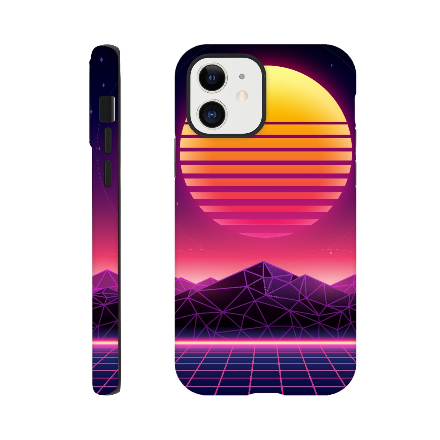 80's Sunrise - Phone Tough Case iPhone 12 Phone Case Games Globally Fulfilled Retro Sci Fi