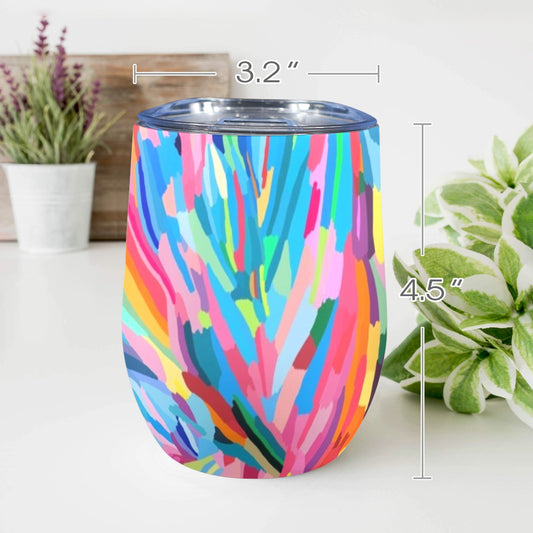 Brushstrokes - 12oz Wine Tumbler