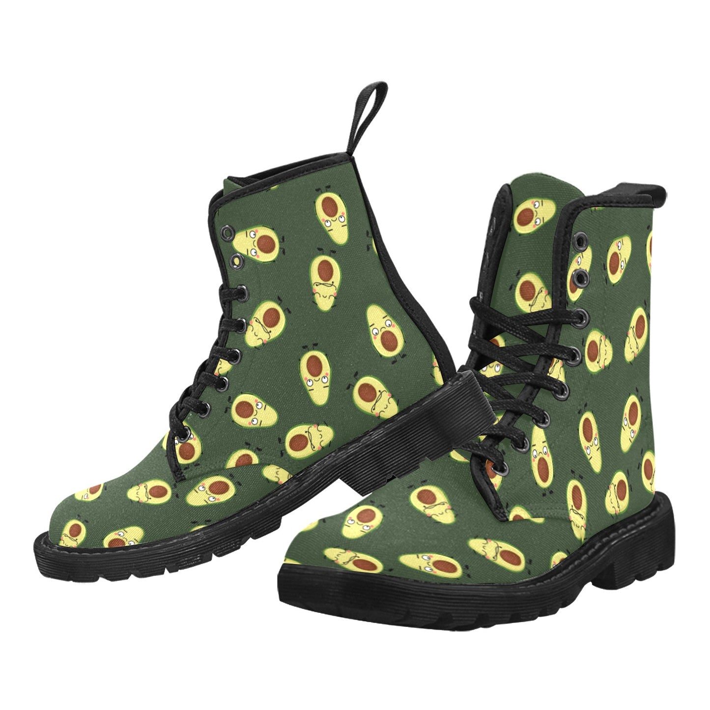 Avocado Characters - Martin Boots for Men (Black)