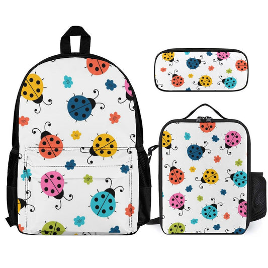 Ladybugs - School Backpack Three Piece Set