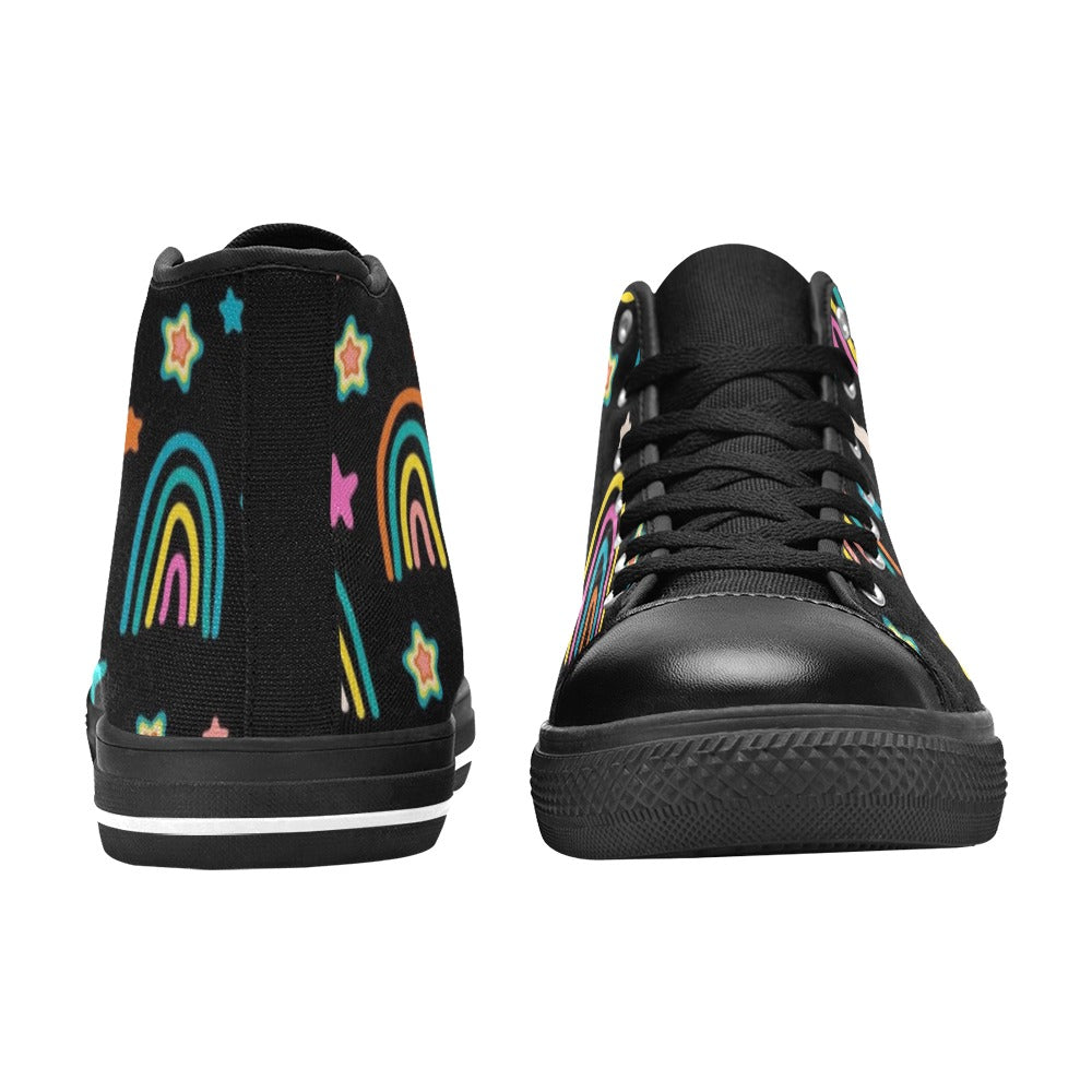 Rainbows - Kids High Top Canvas Shoes Kids High Top Canvas Shoes Printed Offshore