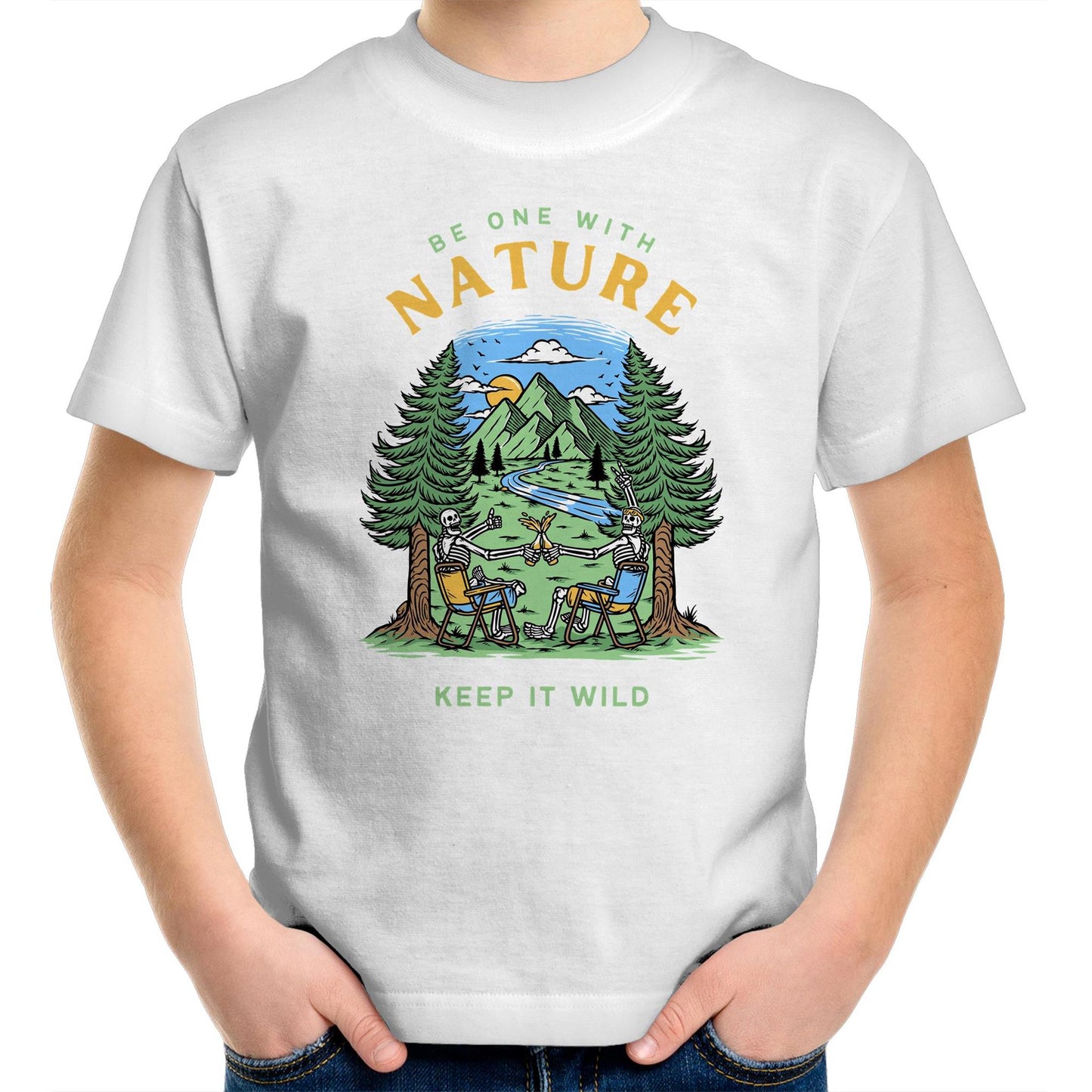 Be One With Nature - Kids Youth T-Shirt