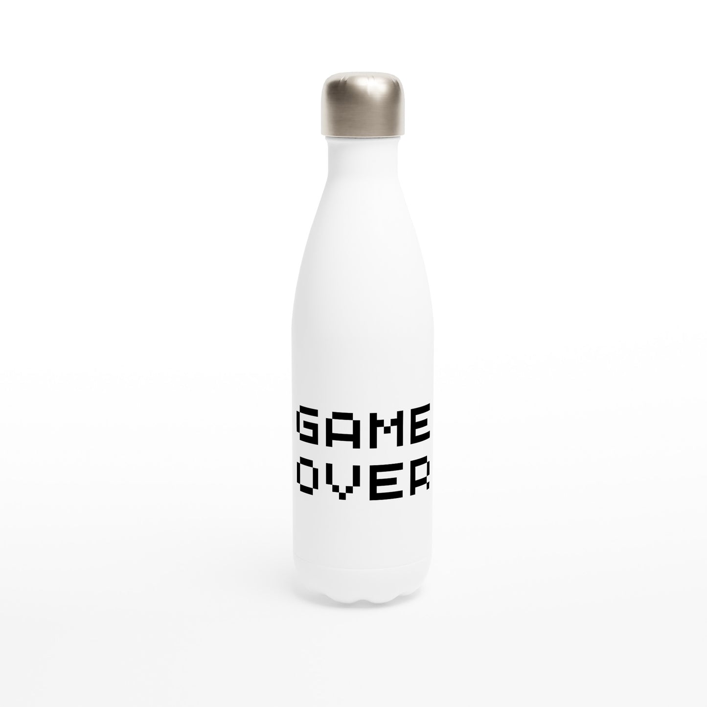 Game Over - White 17oz Stainless Steel Water Bottle Default Title White Water Bottle Games