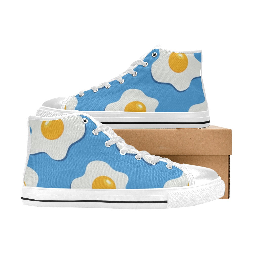 Fried Eggs - Kids High Top Canvas Shoes Kids High Top Canvas Shoes Printed Offshore