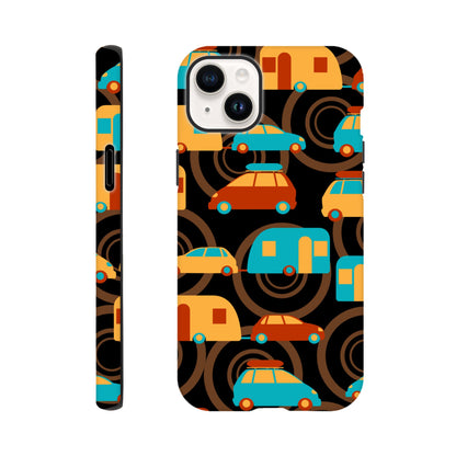 Cars And Caravans - Phone Tough Case iPhone 14 Plus Phone Case Globally Fulfilled