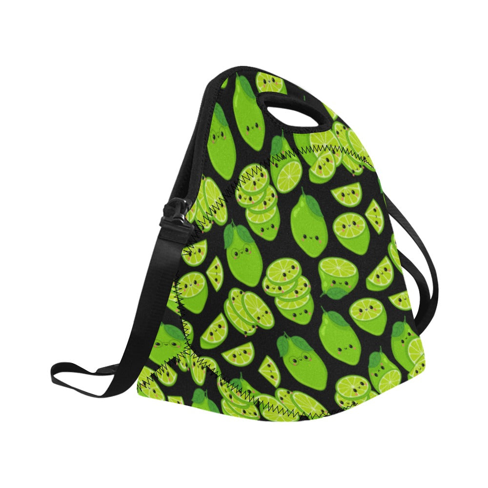 Cute Limes - Neoprene Lunch Bag/Large