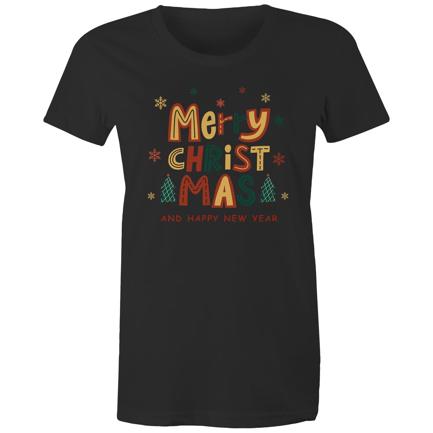 Merry Christmas And Happy New Year - Womens T-shirt