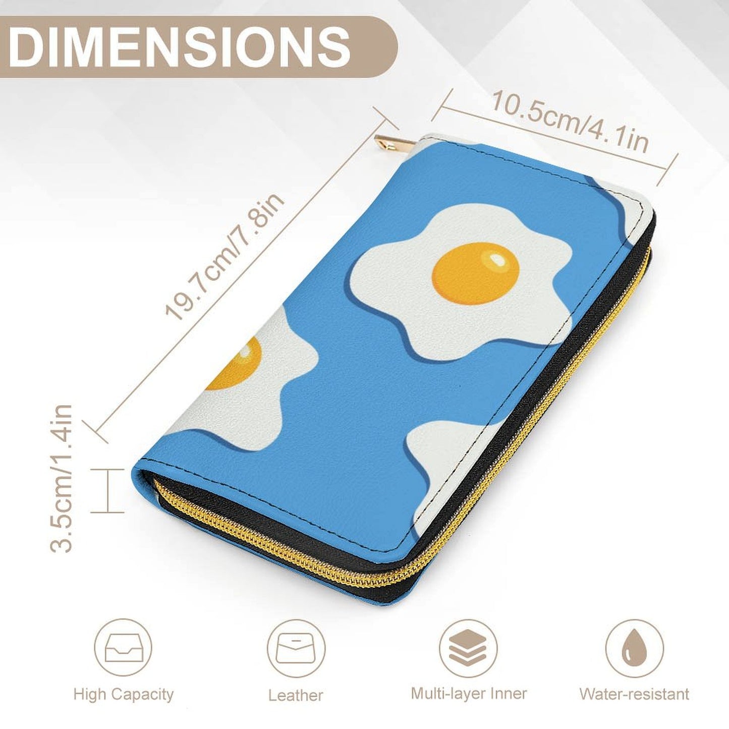 Fried Eggs - Leather Wallet / Purse