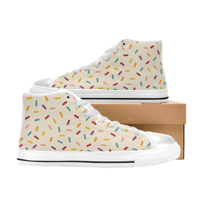 Sprinkles - Men's High Top Canvas Shoes