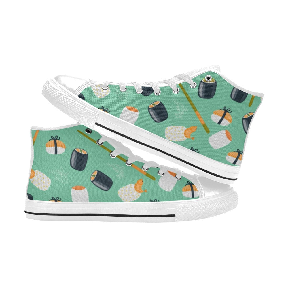 Cute Sushi - Women's High Top Canvas Shoes