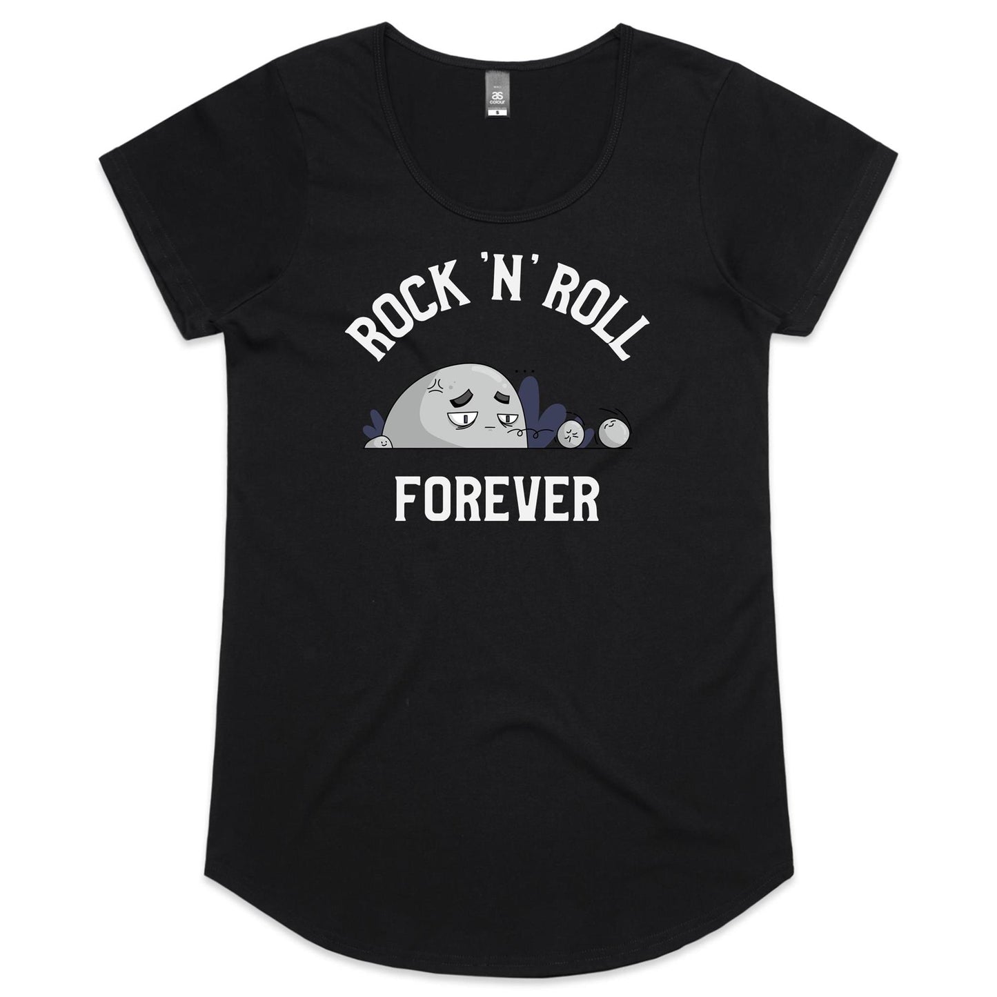 Rock And Roll Forever - Womens Scoop Neck T-Shirt