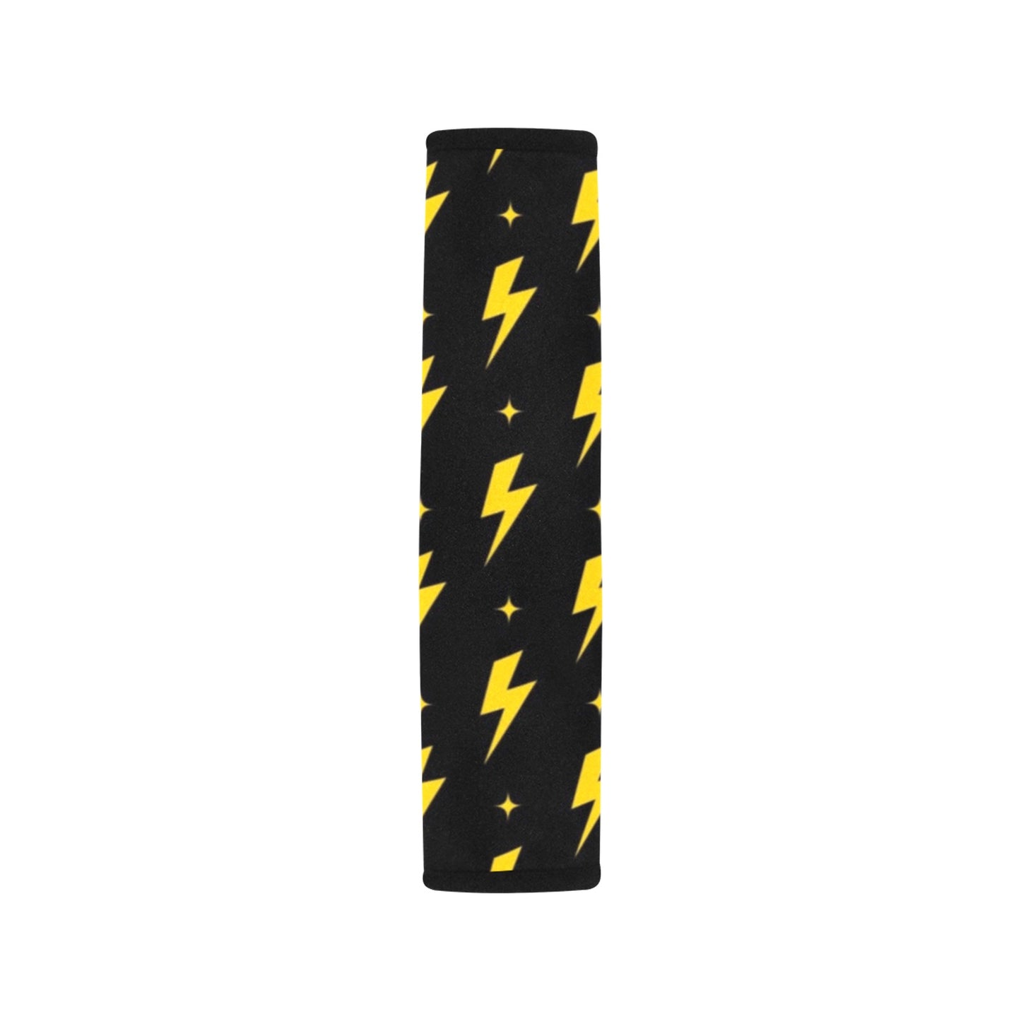 Yellow Lightning - Car Seat Belt Cover 7''x10'' (Pack of 2)