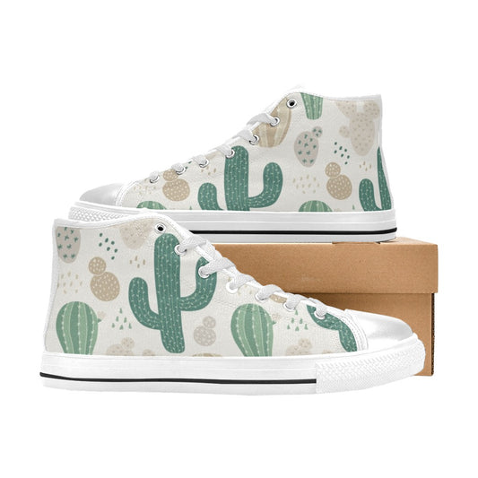 Cactus - Men's High Top Canvas Shoes