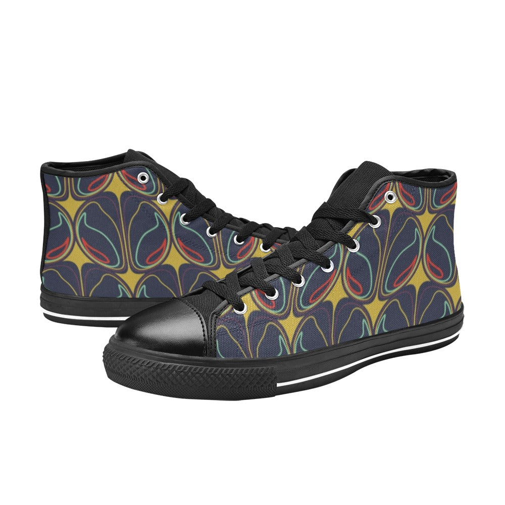 Layered - Women's High Top Canvas Shoes