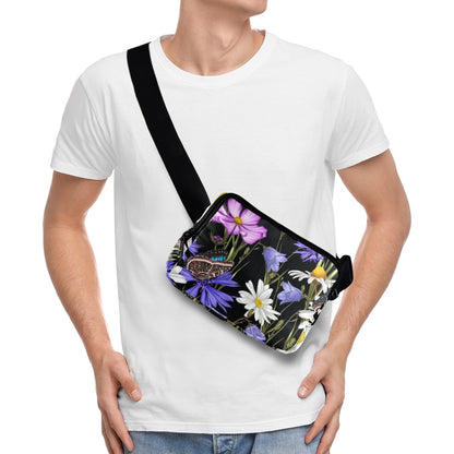 Butterfly Flowers - Belt Bag Belt Bag animal Plants Printed Offshore