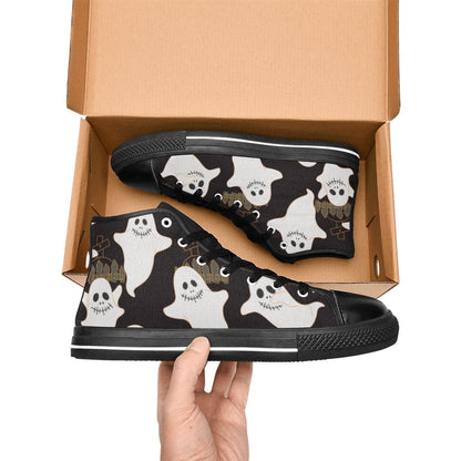 Ghosts - Women's High Top Canvas Shoes