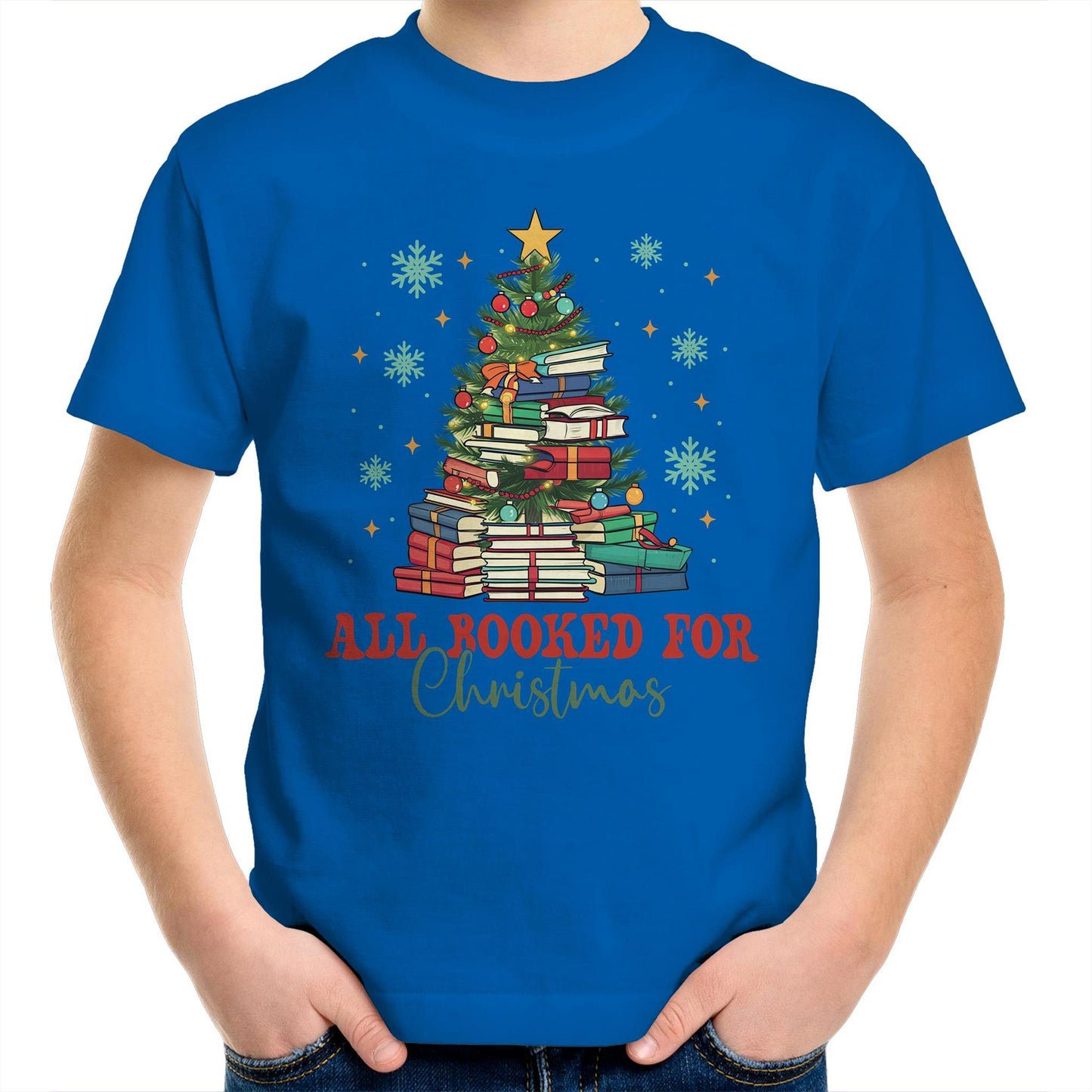 All Booked For Christmas - Kids Youth T-Shirt