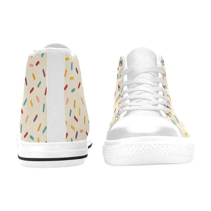 Sprinkles - Women's High Top Canvas Shoes