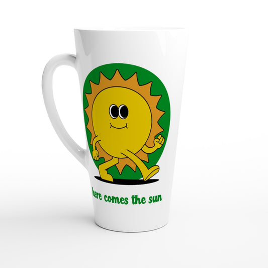 Here Comes The Sun - White Latte 17oz Ceramic Mug Default Title Latte Mug Summer