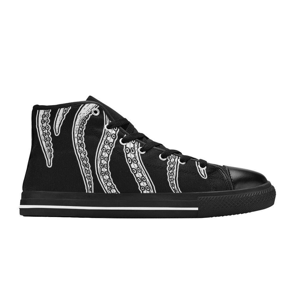 Octopus Tentacles - Men's High Top Canvas Shoes