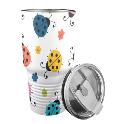 Ladybugs - 30oz Insulated Stainless Steel Mobile Tumbler