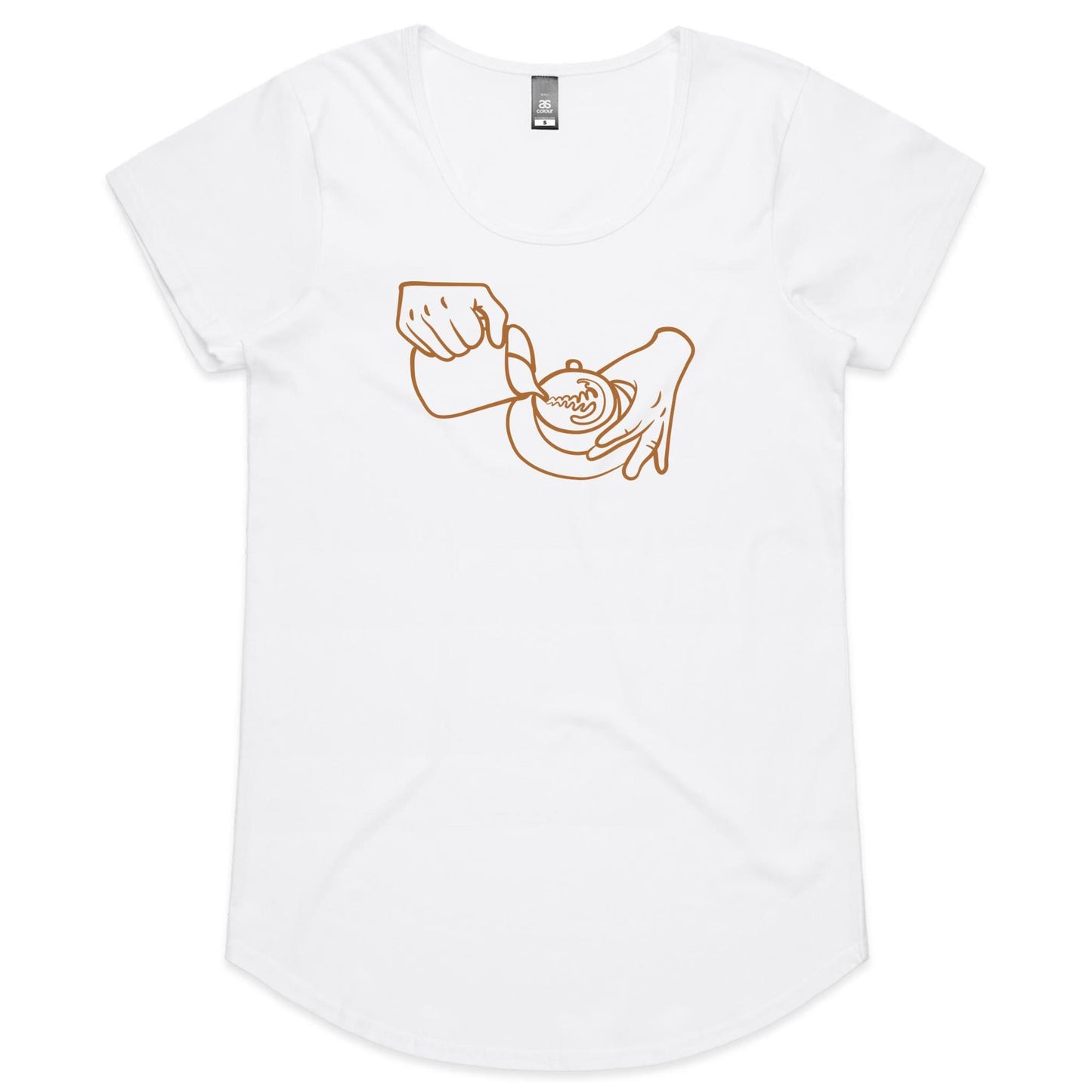 Barista, Coffee - Womens Scoop Neck T-Shirt