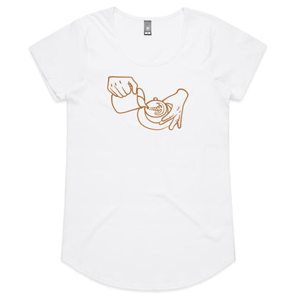 Barista, Coffee - Womens Scoop Neck T-Shirt