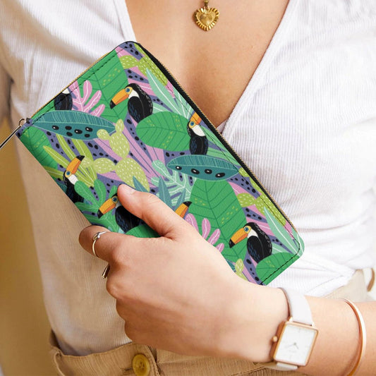 Jungle Toucans - Leather Wallet / Purse