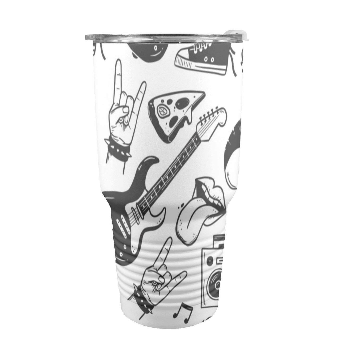 Rock Music - 30oz Insulated Stainless Steel Mobile Tumbler