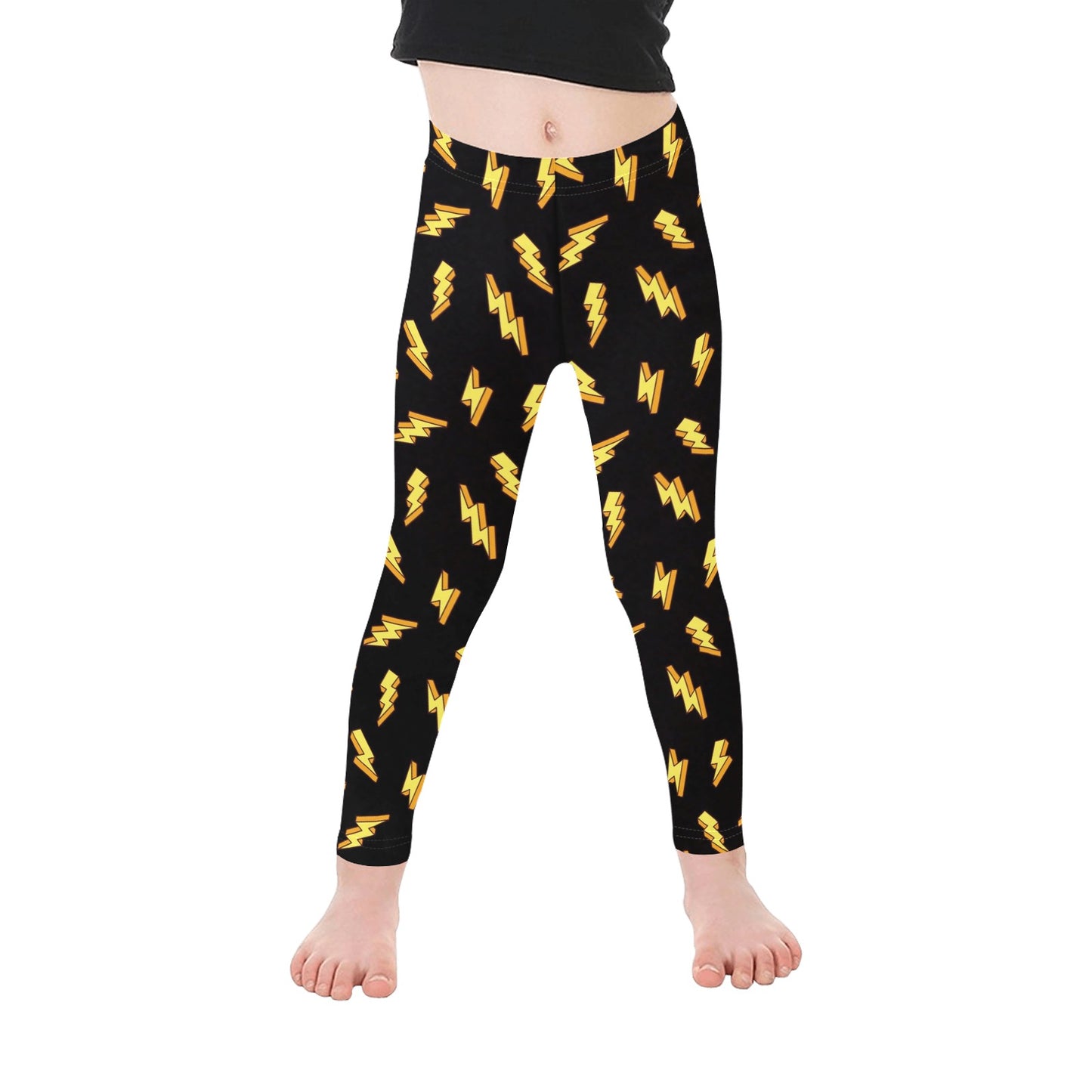 Lightning Bolts - Kid's Ankle Length Leggings