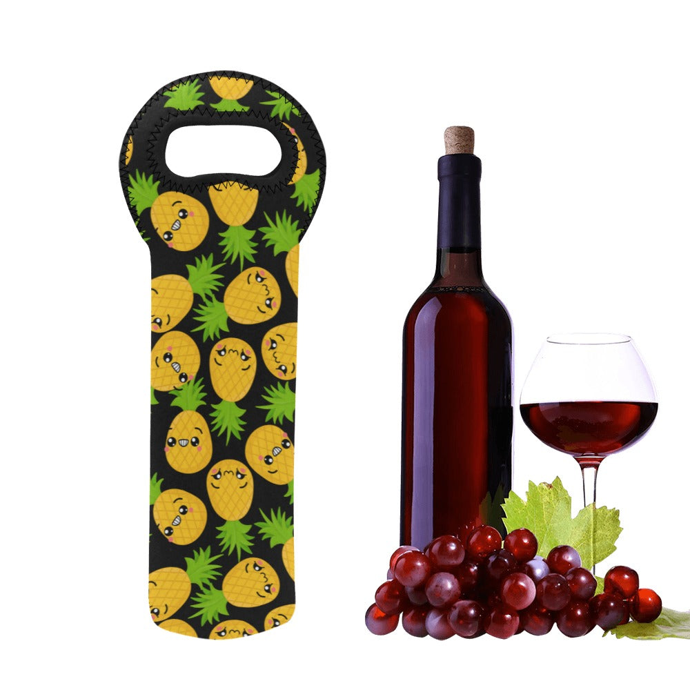 Cool Pineapples - Neoprene Wine Bag