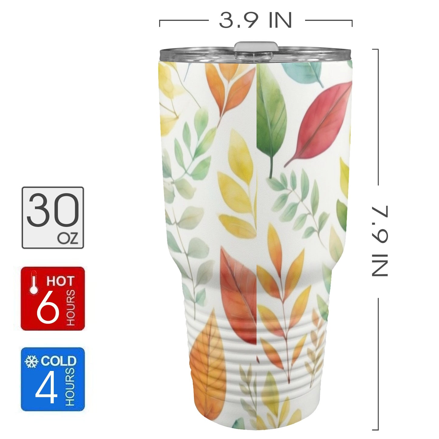 Autumn Leaves - 30oz Insulated Stainless Steel Mobile Tumbler