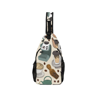 All The Coffee - Cross-Body Chest Bag Cross-Body Chest Bag Printed Offshore