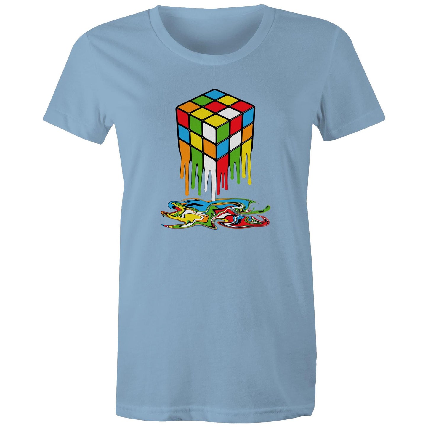 Melting Game Cube - Womens T-shirt