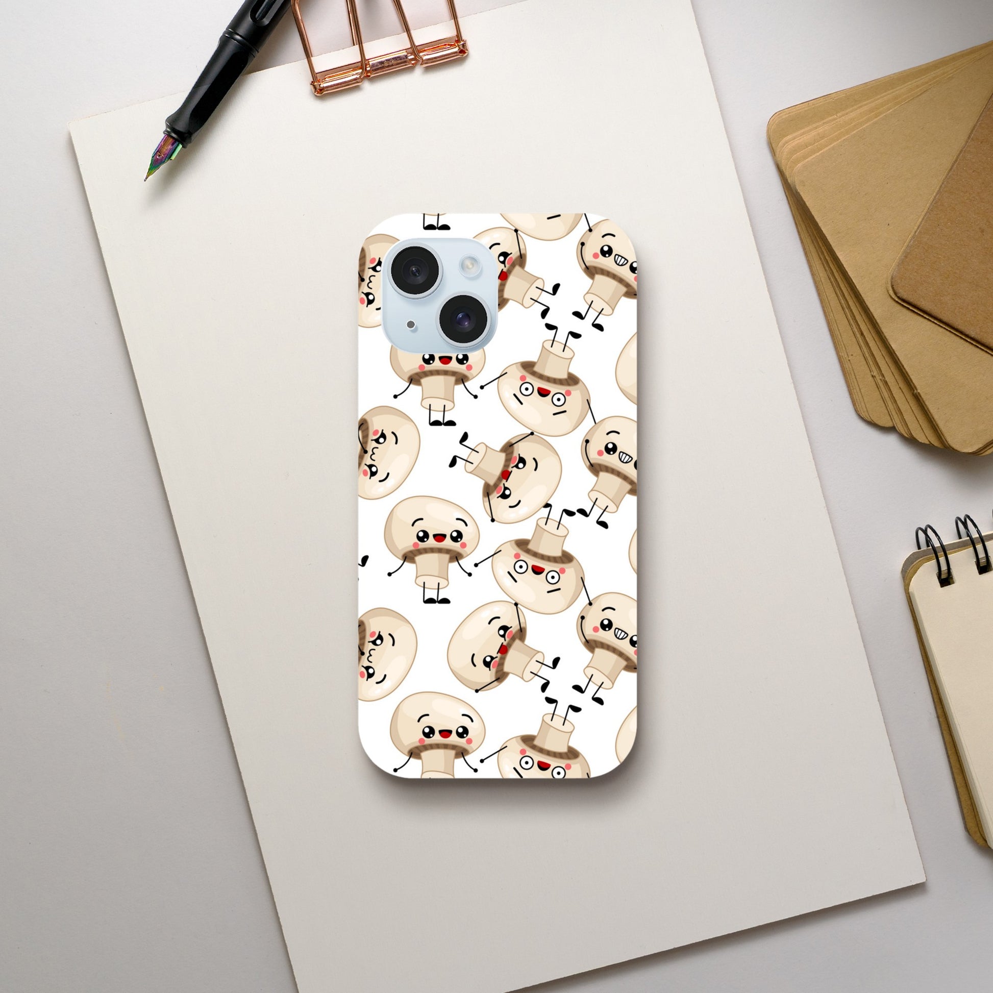 Cute Mushrooms - Phone Tough Case iPhone 15 Phone Case Globally Fulfilled